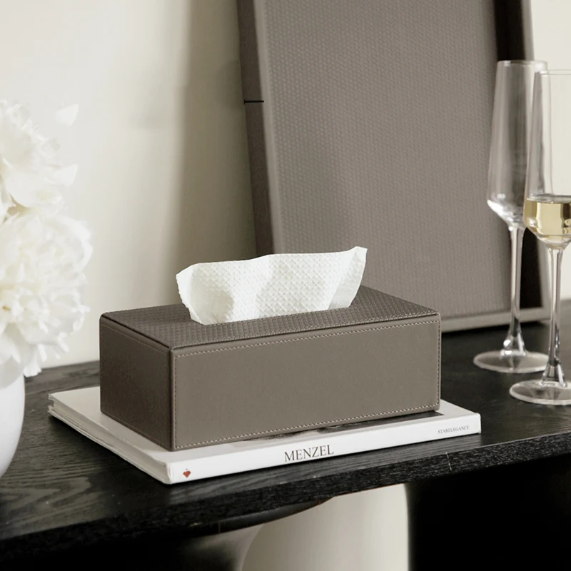Nordic Wind High-End Leather Novina Paper Towel Household Coffee Table Square Paper Box Porch Tray Ornaments
Nordic Wind High-End Leather Novina Paper Towel Household Coffee Table Square Paper Box Porch Tray Ornaments