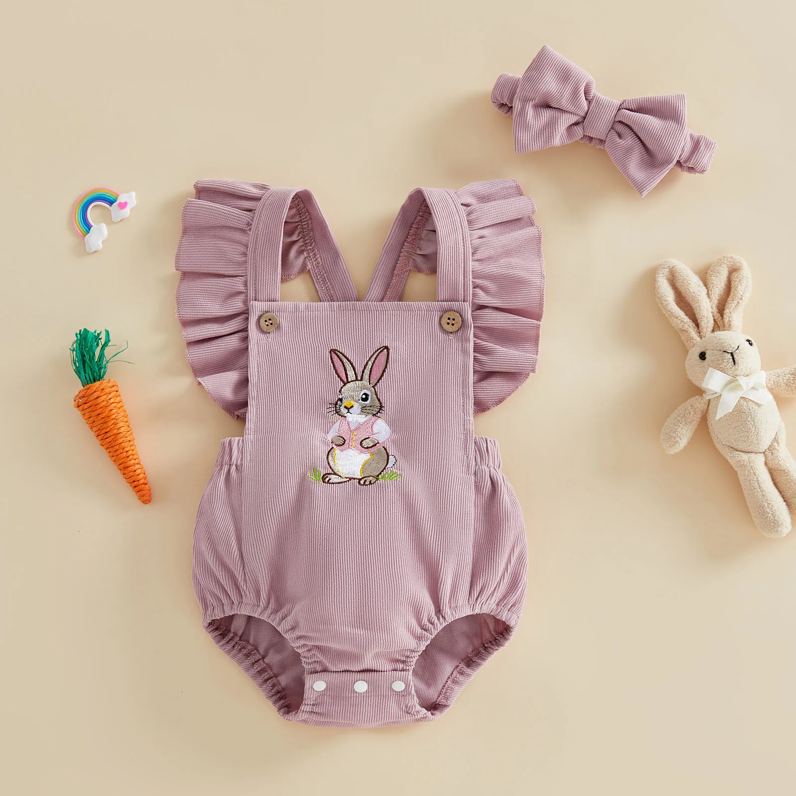 Пасхальный комбинезон для новорожденных девочек от 0 до 18 месяцев, милый модный комбинезон с вышивкой в виде кролика и рукавами-крылышками, наряды
Пасхальный комбинезон для новорожденных девочек от 0 до 18 месяцев, милый модный комбинезон с вышивкой в виде кролика и рукавами-крылышками, наряды