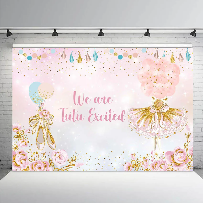 Mocsicka Ballet Theme Backdrop Photocall Birthday Background Pink Ballet Shoes Costume Flower Party Banner Photo Backdrop
Mocsicka Ballet Theme Backdrop Photocall Birthday Background Pink Ballet Shoes Costume Flower Party Banner Photo Backdrop