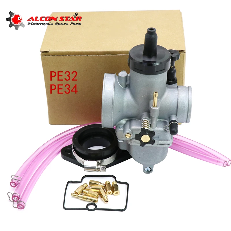 Alconstar 2/4-Stroke PE32 PE34 Carburetor Pit Dirt Bike ATV Quad High Performance Carburetor With Adapter Jets
Alconstar 2/4-Stroke PE32 PE34 Carburetor Pit Dirt Bike ATV Quad High Performance Carburetor With Adapter Jets
