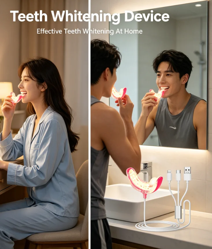 Teeth Whitening Kit with LED Light - 22% Teeth Whitening Light, 6 Carbamide Peroxide Teeth Whitening Gel for Sensitive Teeth
Teeth Whitening Kit with LED Light - 22% Teeth Whitening Light, 6 Carbamide Peroxide Teeth Whitening Gel for Sensitive Teeth
