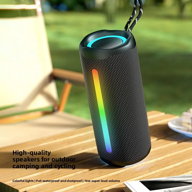 New wireless Bluetooth speaker outdoor waterproof portable super heavy bass subwoofer with RGB light cylindrical speaker
New wireless Bluetooth speaker outdoor waterproof portable super heavy bass subwoofer with RGB light cylindrical speaker