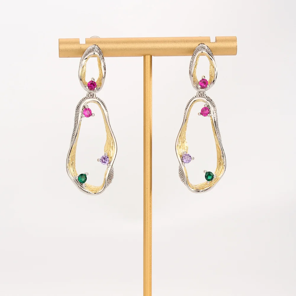 Dropshipping Bucci Rigato Silver Emerald Ruby Geometric Drop Dangle Earrings Two-tones Rainbow Gemstones Chunky Ear Hoop Jewelry
Dropshipping Bucci Rigato Silver Emerald Ruby Geometric Drop Dangle Earrings Two-tones Rainbow Gemstones Chunky Ear Hoop Jewelry