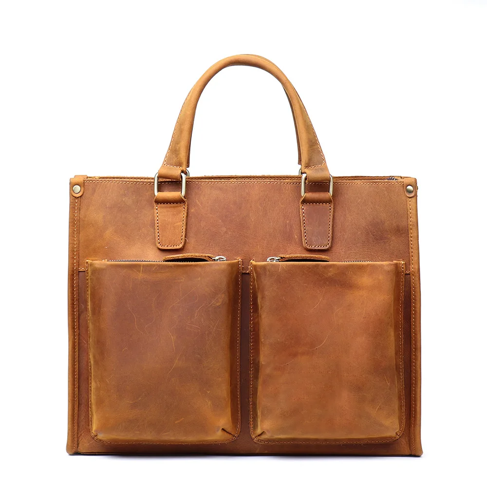 LJ-3355 Men's Laptop Bag, Crazy Horse Leather Women's Shoulder Crossbody Bag, Large Capacity Leather Briefcase
LJ-3355 Men's Laptop Bag, Crazy Horse Leather Women's Shoulder Crossbody Bag, Large Capacity Leather Briefcase