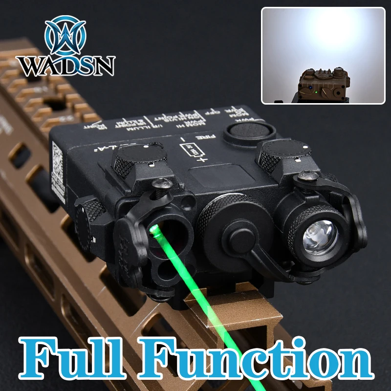 WADSN DBAL A2 Red Dot Laser Aiming Box Tactical Green IR Ray White LED Strobe Flashlight Fit 20mm Picatinny Rail Airsoft Hunting
WADSN DBAL A2 Red Dot Laser Aiming Box Tactical Green IR Ray White LED Strobe Flashlight Fit 20mm Picatinny Rail Airsoft Hunting