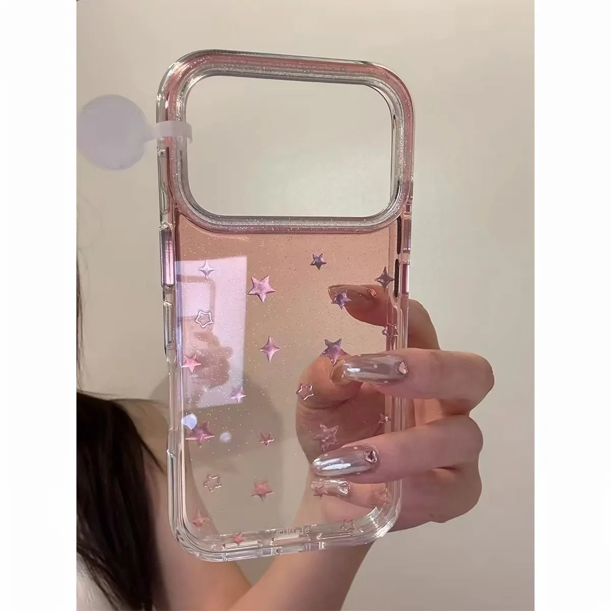 Shine Powder Star Transparent Phone Case, suitable for iPhone, all-inclusive anti-drop protection case.
Shine Powder Star Transparent Phone Case, suitable for iPhone, all-inclusive anti-drop protection case.