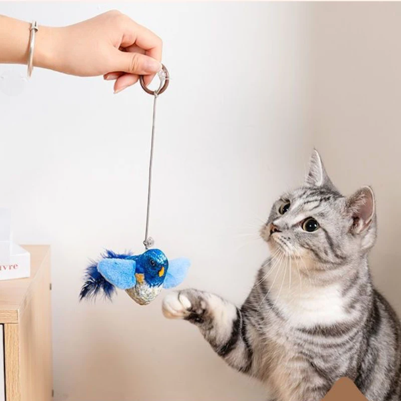 Indoor Interactive Birds Toy for Cat Chasing Teasing Toy Sounding Catnip Cat Teaser Toy Self-hilarity Wall Hanging Birds Cat Toy
Indoor Interactive Birds Toy for Cat Chasing Teasing Toy Sounding Catnip Cat Teaser Toy Self-hilarity Wall Hanging Birds Cat Toy