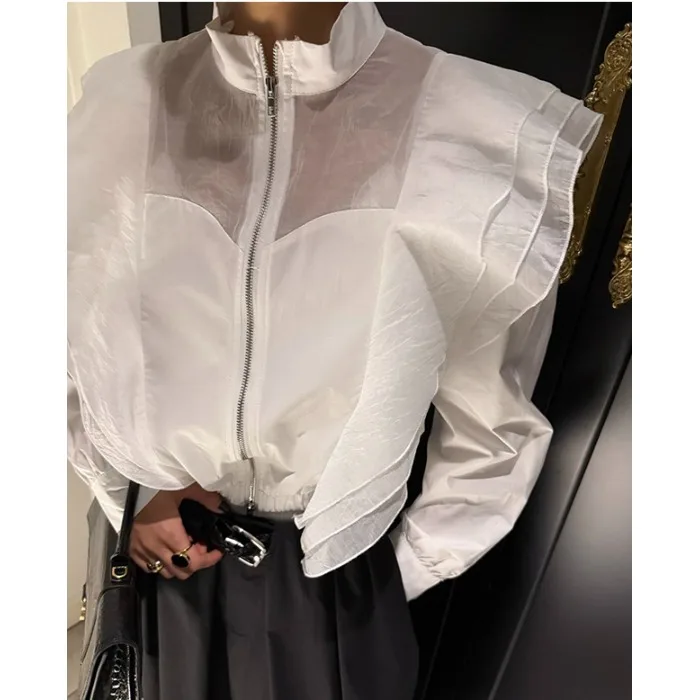 Spring 2026 Women's Faionable Versatile Commute Light Sunscreen Breathable Lace Design Thin Outerwear French Sle Loose Fit
Spring 2026 Women's Faionable Versatile Commute Light Sunscreen Breathable Lace Design Thin Outerwear French Sle Loose Fit