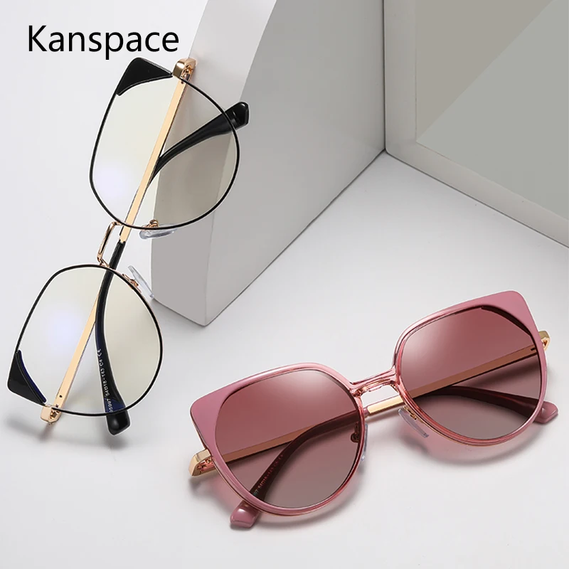 Kanspace 2 In 1 Clip On Women Glasses Myopia Optical Vintage Magnetic Polarized Eyeglasses Cat Eye Fashion Spectacles 95997
Kanspace 2 In 1 Clip On Women Glasses Myopia Optical Vintage Magnetic Polarized Eyeglasses Cat Eye Fashion Spectacles 95997