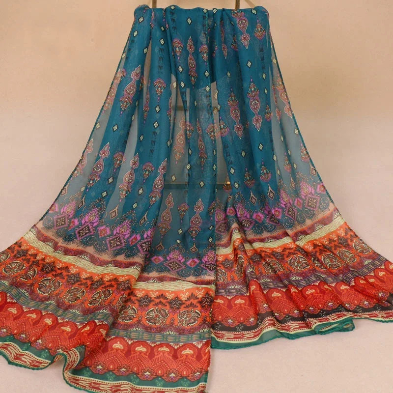 Indian Style New Chiffon Scarves Women Breathable Thin Simulation Silk Scarf Ladies Shawl And Wraps Women Printing Hijab Stole
Indian Style New Chiffon Scarves Women Breathable Thin Simulation Silk Scarf Ladies Shawl And Wraps Women Printing Hijab Stole