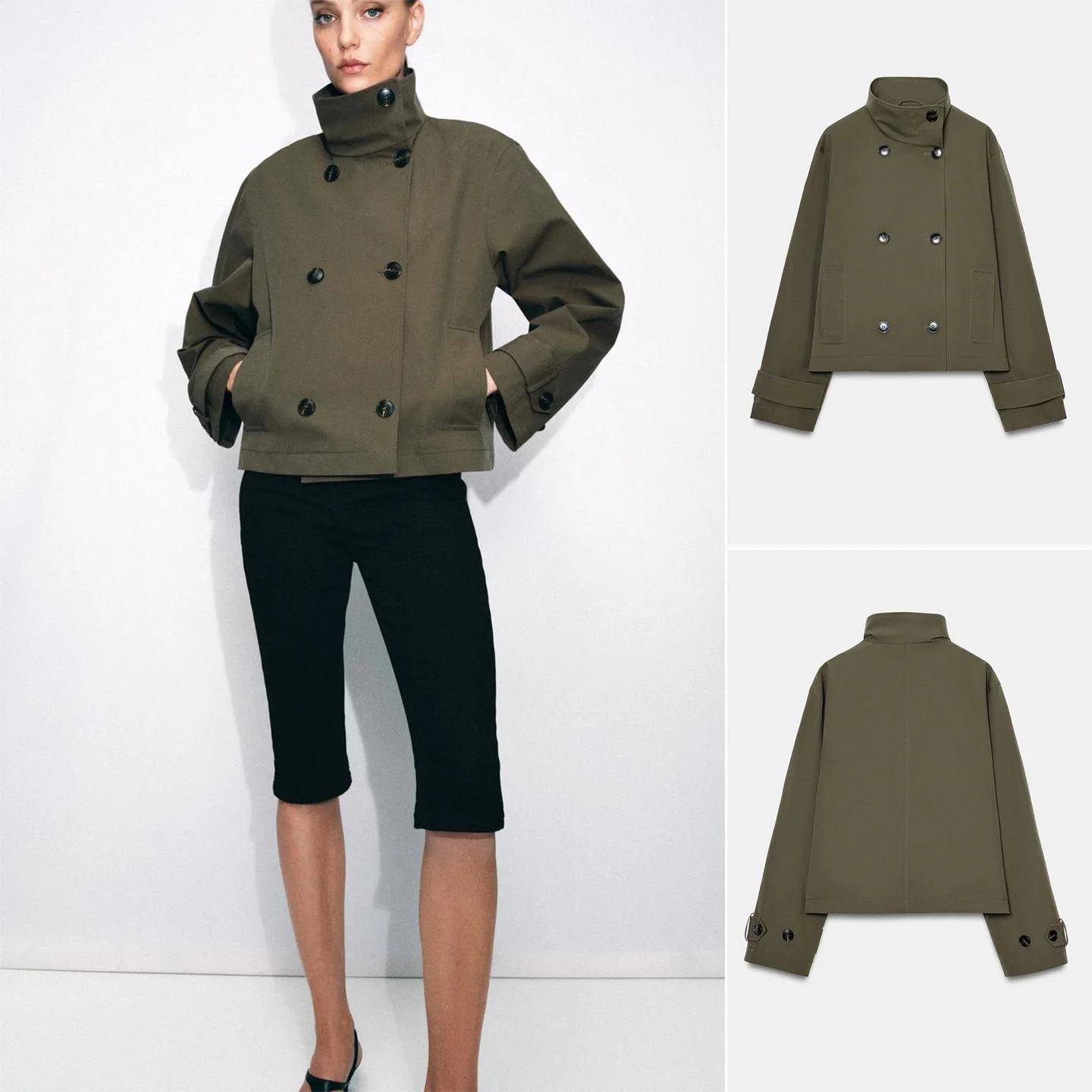 Spring Summer New Women's Commuter Style Long Sleeve Stand Collar Single Pocket Double Lapel Short Coat Jacket 8073072
Spring Summer New Women's Commuter Style Long Sleeve Stand Collar Single Pocket Double Lapel Short Coat Jacket 8073072