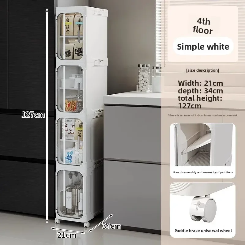 Modern Crack rack kitchen locker refrigerator very narrow 21cm wide storage cabinet bathroom trolley
Modern Crack rack kitchen locker refrigerator very narrow 21cm wide storage cabinet bathroom trolley