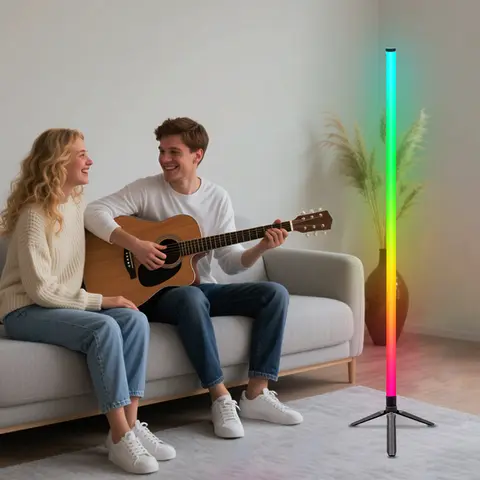 1PC RGB Floor Lamp RGB Corner Floor Lamp Bedroom Ambient Lighting Scandinavian Style Color Changing Dimmable Soft Lighting