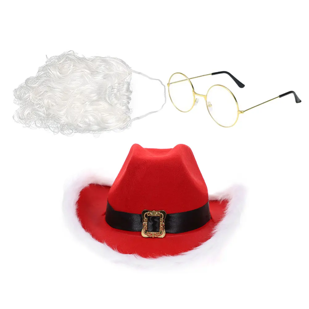 Christmas Hat Set Santa Hats Costume Props Unisex Holiday Party Headwear Christmas Beard Glasses Accessories Soft
Christmas Hat Set Santa Hats Costume Props Unisex Holiday Party Headwear Christmas Beard Glasses Accessories Soft