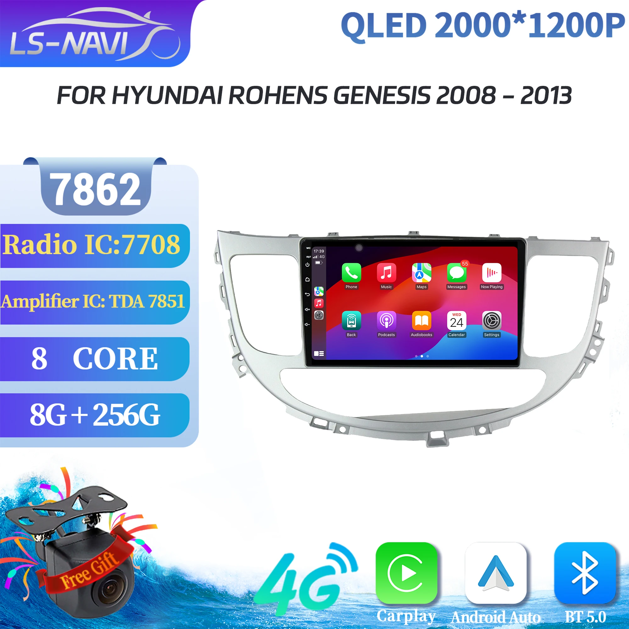 Android 14 For Hyundai Rohens Genesis 2008-2013 Auto Car Radio Multimedia Navigation Intelligent Carplay Radio 2K QLED Scree
Android 14 For Hyundai Rohens Genesis 2008-2013 Auto Car Radio Multimedia Navigation Intelligent Carplay Radio 2K QLED Scree