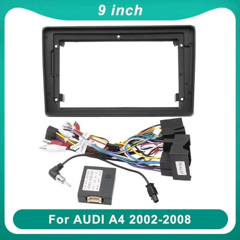 9 Inch Car Radio Fascia Frame For Audi A4 2002-2008 Dashboard Panel Trim Kit for Android Stereo Installation
9 Inch Car Radio Fascia Frame For Audi A4 2002-2008 Dashboard Panel Trim Kit for Android Stereo Installation