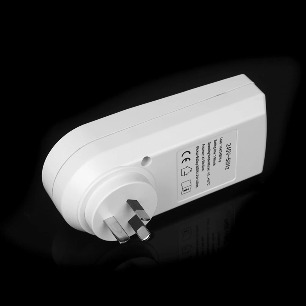 7 Day Programmable Digital Outlet With Au Socket For Lights Appliances White Off Programs Lcd Display
7 Day Programmable Digital Outlet With Au Socket For Lights Appliances White Off Programs Lcd Display