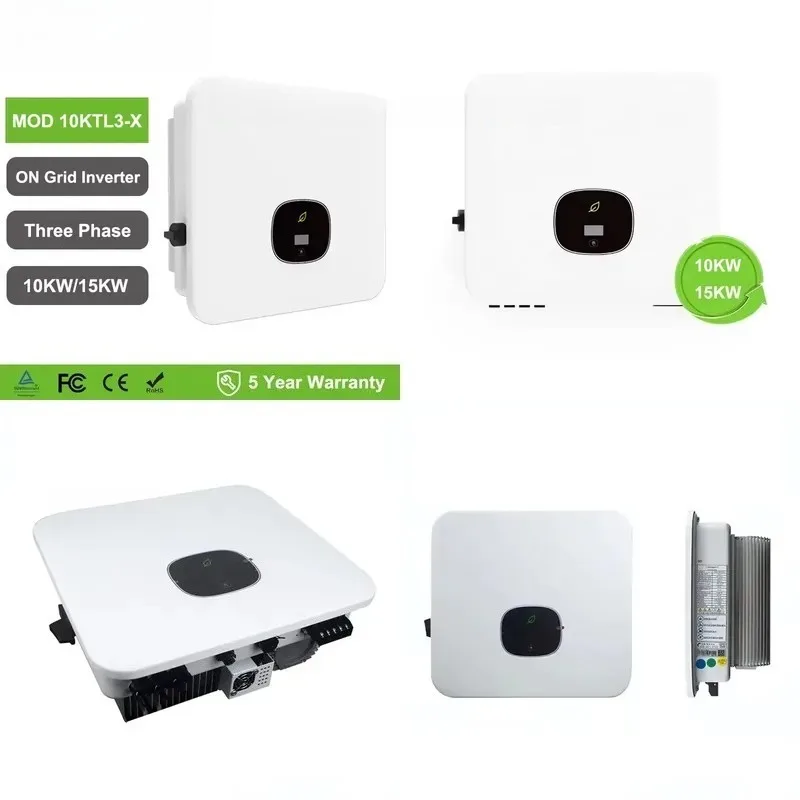 Growatt On Grid Inverter 10kw 15kw Dual MPPT Three Phase 98.6% Efficiency With WIFI EU CE TÜV AU SAA MOD 10KTL3-X Inverter
Growatt On Grid Inverter 10kw 15kw Dual MPPT Three Phase 98.6% Efficiency With WIFI EU CE TÜV AU SAA MOD 10KTL3-X Inverter