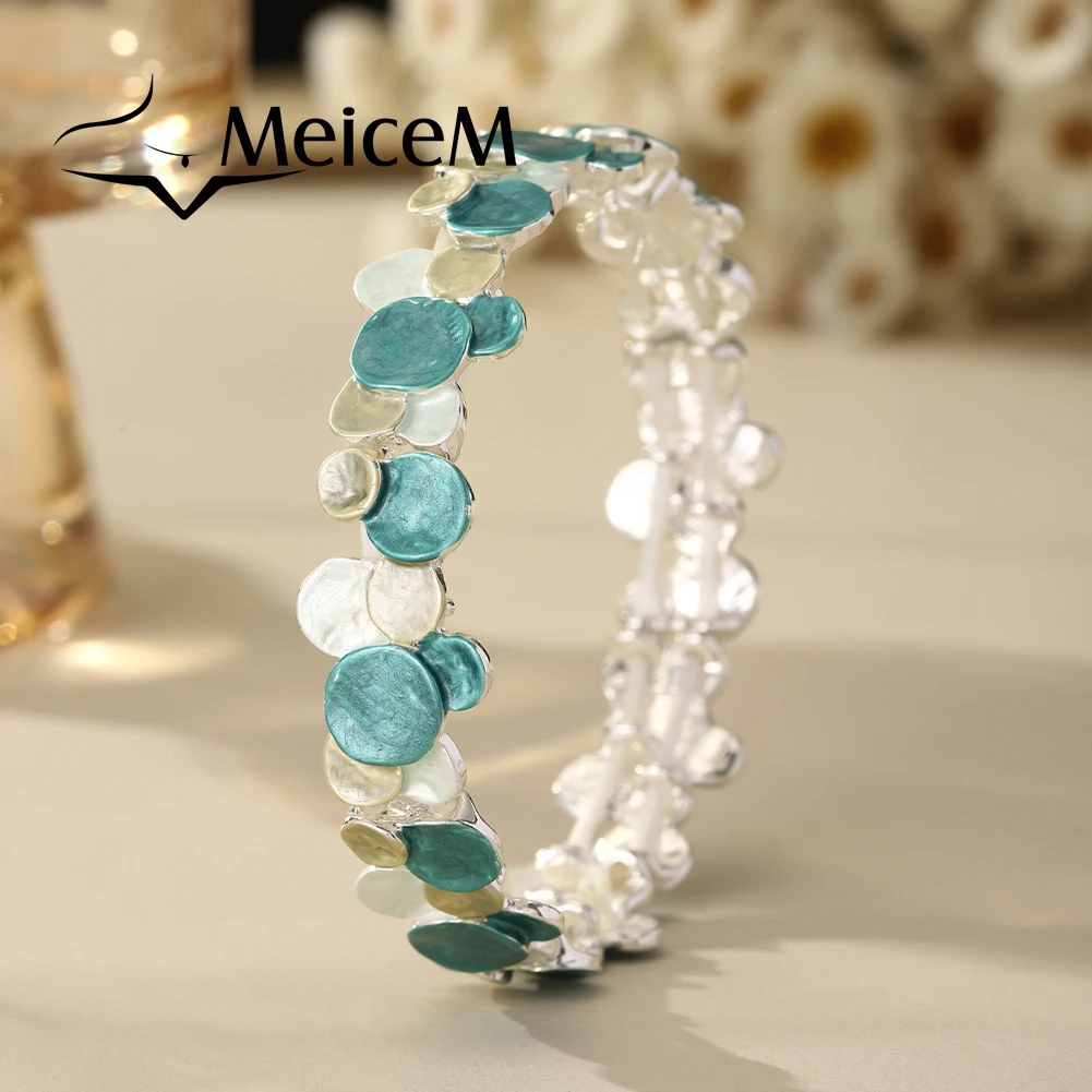 MeiceM Round Zinc Alloy Bracelet Retro Simple Elegant Women's Bracelet Fashion Women's Party Jewelry 2025 Valentine's Day Gift
MeiceM Round Zinc Alloy Bracelet Retro Simple Elegant Women's Bracelet Fashion Women's Party Jewelry 2025 Valentine's Day Gift