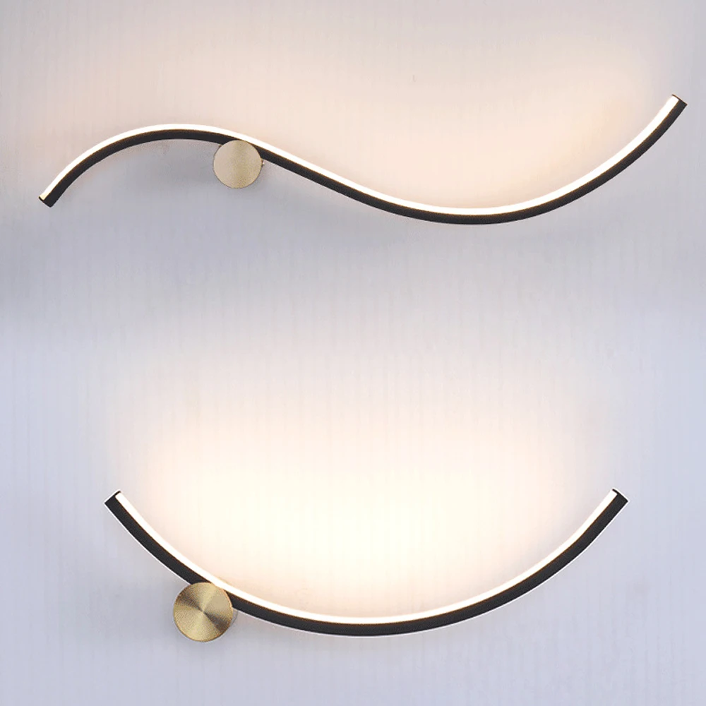 Indoor Long Wall Lamp Creative S-shaped Bedroom Bedside Lamp Nordic Modern Simple Light Luxury Living Room Background Wall Lamps
Indoor Long Wall Lamp Creative S-shaped Bedroom Bedside Lamp Nordic Modern Simple Light Luxury Living Room Background Wall Lamps