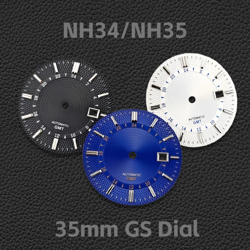 35mm GS Dial NH35 Dial GMT Surface No Lume Compatible with NH35/NH34 Movement Watch Modification Parts
35mm GS Dial NH35 Dial GMT Surface No Lume Compatible with NH35/NH34 Movement Watch Modification Parts