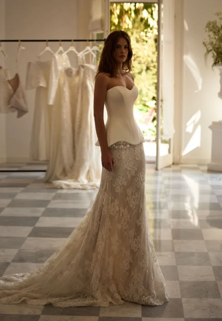 Satin Wedding Dress Vestido De Novia Encaje Mermaid Casamento Personalizado Boda Invitada Elegante Civil Sob Medida Convidada
Satin Wedding Dress Vestido De Novia Encaje Mermaid Casamento Personalizado Boda Invitada Elegante Civil Sob Medida Convidada