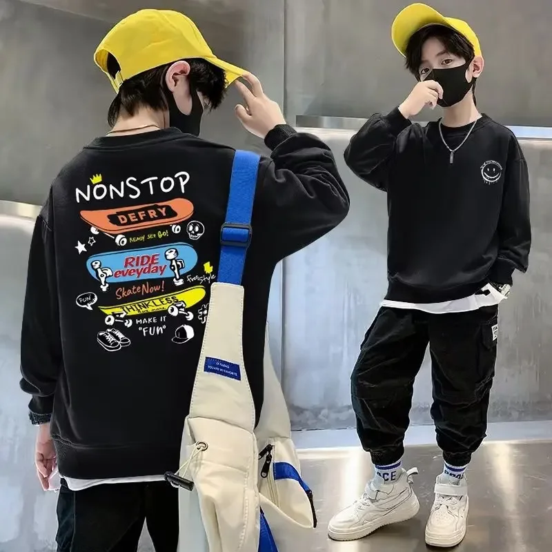 Boy Sweatshirts Hoodies Spring Autumn Kid Long Sleeve Sports Tops 4 5 6 7 8 9 10 11 12 13 14 15 Year Korean Children's Clothing
Boy Sweatshirts Hoodies Spring Autumn Kid Long Sleeve Sports Tops 4 5 6 7 8 9 10 11 12 13 14 15 Year Korean Children's Clothing
