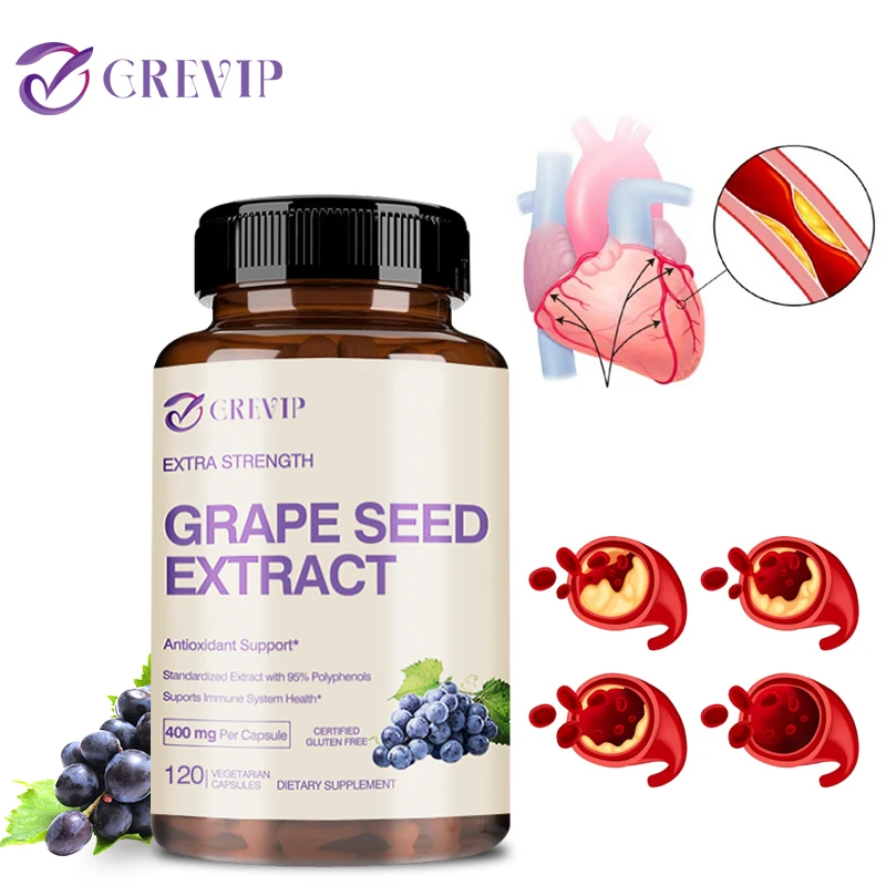 Grape Seed Extract - Antioxidants, Improves Cholesterol Levels, Heals Wounds Faster, Improves Mood, Boosts Immunity, Non-GMO
Grape Seed Extract - Antioxidants, Improves Cholesterol Levels, Heals Wounds Faster, Improves Mood, Boosts Immunity, Non-GMO