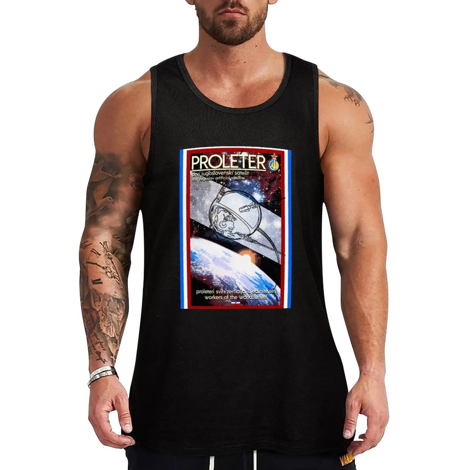 Proleter - Yugoslav First artificial Satellite Tank Top Stretch Fabric Tank Top Flexible Comfort Sleeveless
Proleter - Yugoslav First artificial Satellite Tank Top Stretch Fabric Tank Top Flexible Comfort Sleeveless