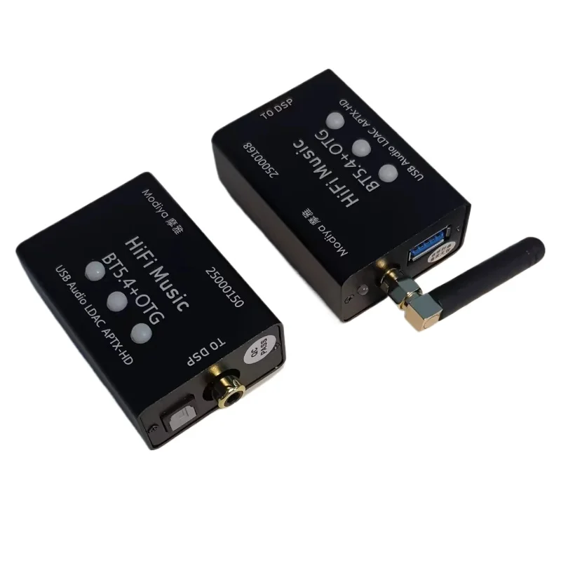 Bluetooth 5.4+OTG Module Fiber Coaxial Analog Output Support Mobile Phone Charging Button Control DSP Decoder
Bluetooth 5.4+OTG Module Fiber Coaxial Analog Output Support Mobile Phone Charging Button Control DSP Decoder