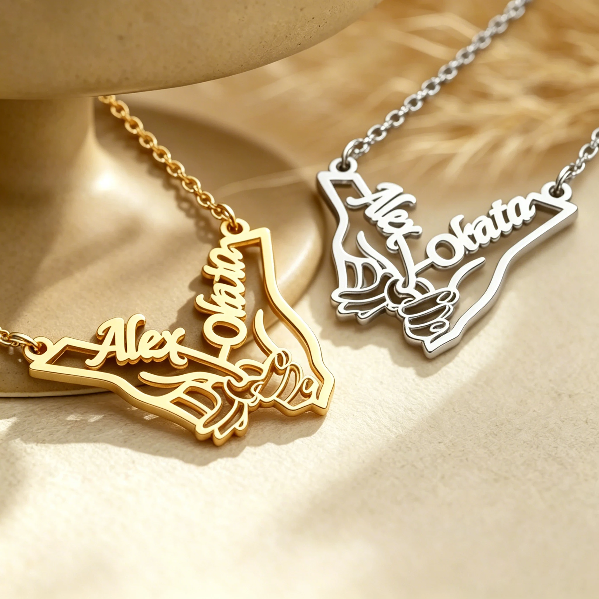 Custom Stainless Steel Personalized Name Necklace 18K Gold Plated Minimalist Pendant Chain Jewelry Gift for Women Men Couple
Custom Stainless Steel Personalized Name Necklace 18K Gold Plated Minimalist Pendant Chain Jewelry Gift for Women Men Couple