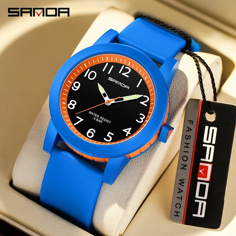 SANDA 3220 Large dial 3221 Small dial Student Teenager Quartz Watch Rubber Sports Waterproof Boy Girl Gifts Kids Watch Relojes
SANDA 3220 Large dial 3221 Small dial Student Teenager Quartz Watch Rubber Sports Waterproof Boy Girl Gifts Kids Watch Relojes