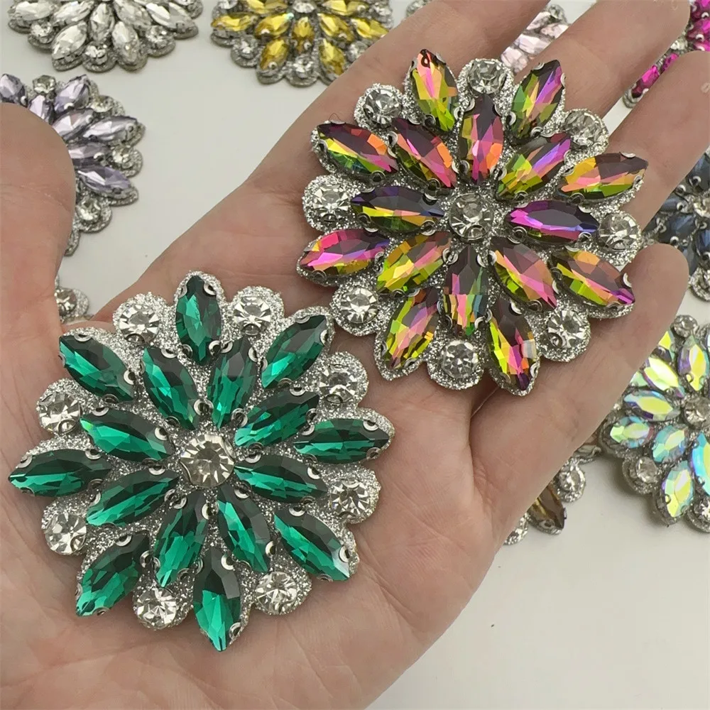 20pcs 3D Iron on applique handmade embroidery crystal flower patches for clothing DIY
20pcs 3D Iron on applique handmade embroidery crystal flower patches for clothing DIY