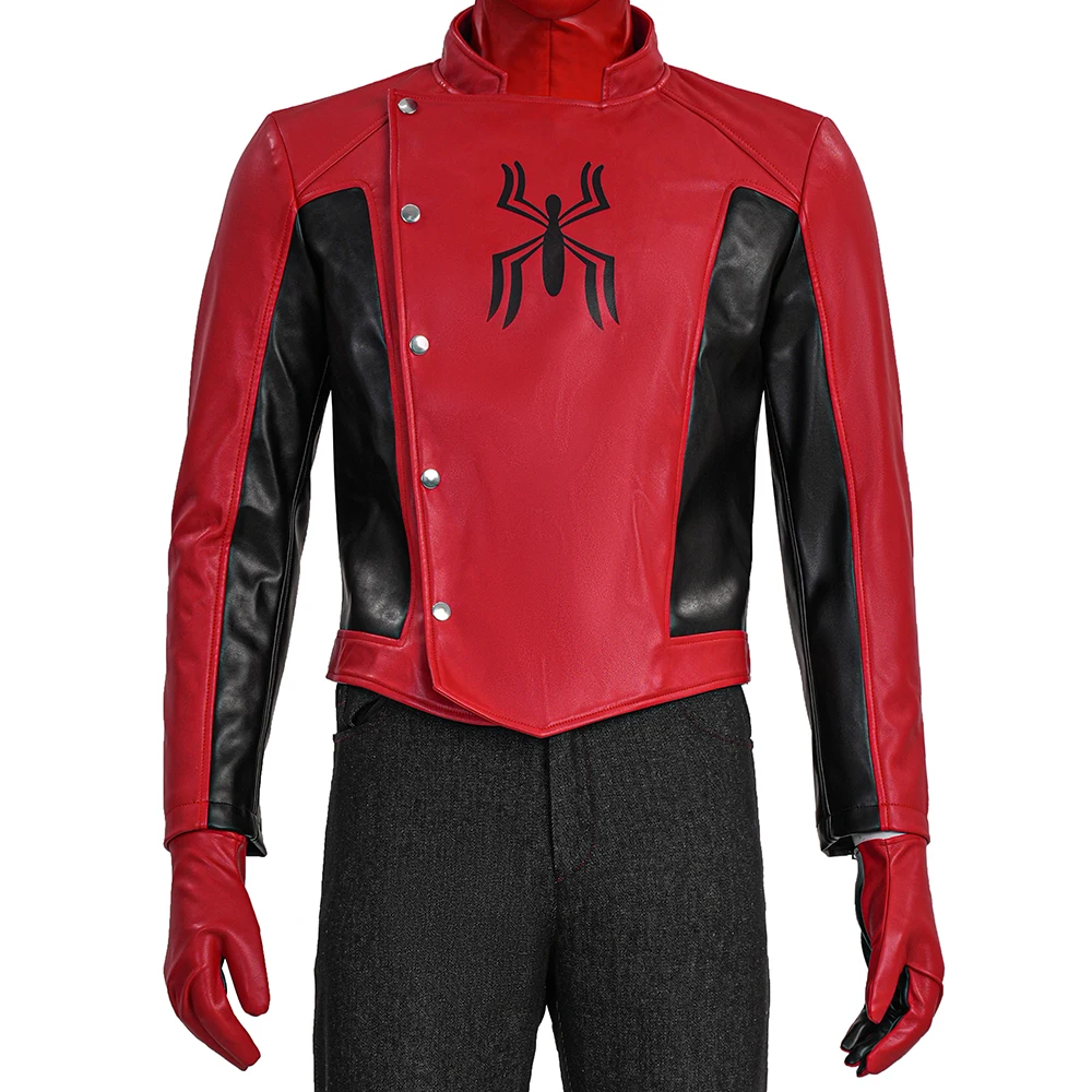 Red Black Leather Jacket Spider Superhero Bodysuit Cosplay Full Set Custom XS-XXXL Halloween Christmas Comic Con
Red Black Leather Jacket Spider Superhero Bodysuit Cosplay Full Set Custom XS-XXXL Halloween Christmas Comic Con