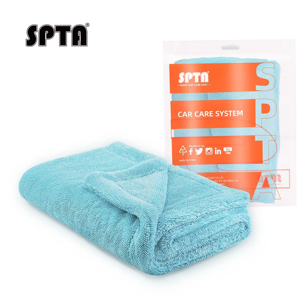 SPTA Aqua Blue Absorbent 70/30 Blend Car Microfiber Drying Towel Scratch Free Twist Loop Cloth 1100 GSM 92*70 CM
SPTA Aqua Blue Absorbent 70/30 Blend Car Microfiber Drying Towel Scratch Free Twist Loop Cloth 1100 GSM 92*70 CM