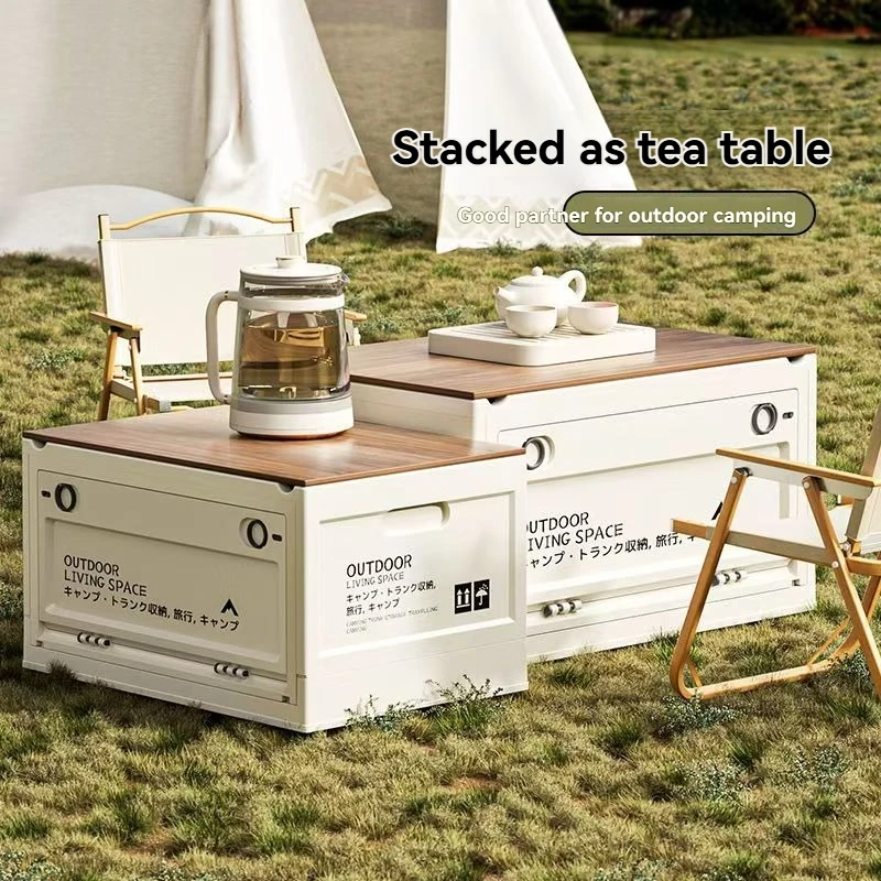 1Pc/Folding Storage Box with Side Opening Lid, Large Capacity, Multifunctional Outdoor Picnic Storage Box with Wood Grain Lid
1Pc/Folding Storage Box with Side Opening Lid, Large Capacity, Multifunctional Outdoor Picnic Storage Box with Wood Grain Lid