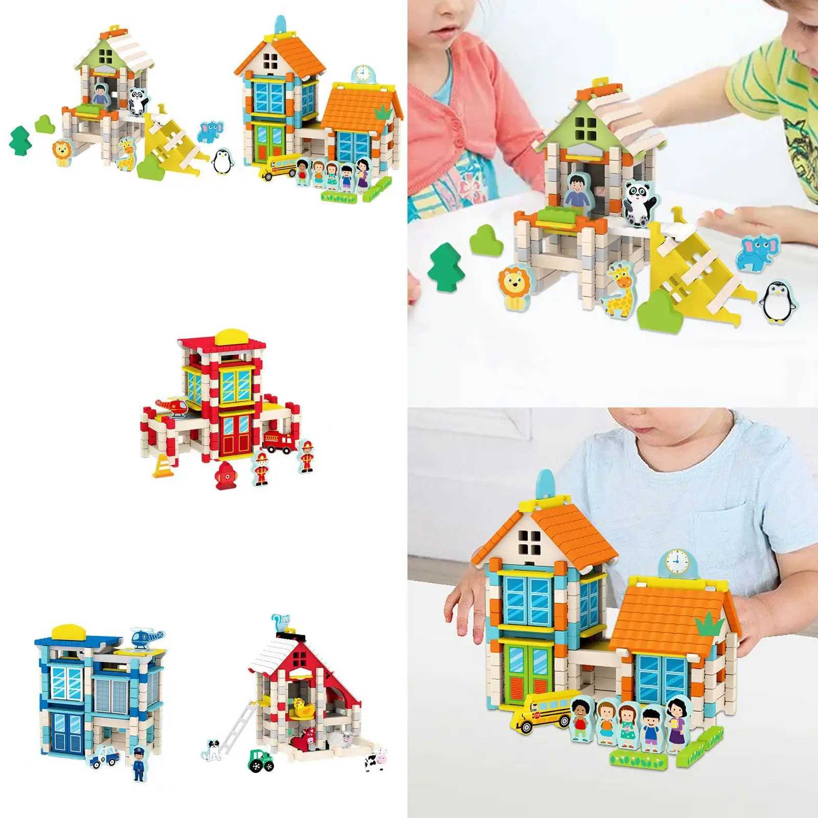 DIY Building Blocks House Wooden Toys Parent Child Interaction Hands on Ability Birthday Gift Creative Educational Toy for Kids
DIY Building Blocks House Wooden Toys Parent Child Interaction Hands on Ability Birthday Gift Creative Educational Toy for Kids