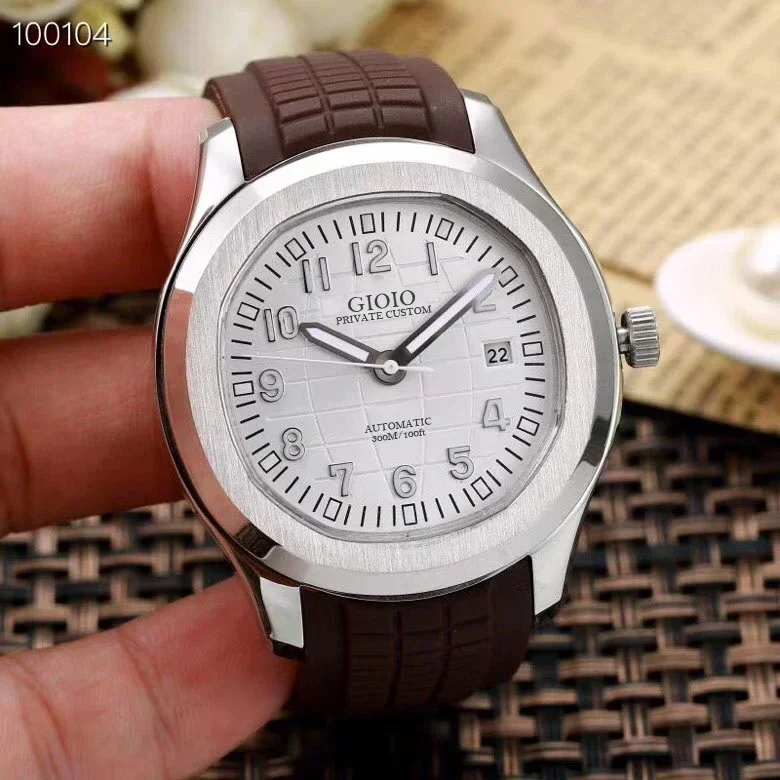 Luxury New Men Automatic Mechanical Watch Stainless Steel 904L Black Blue Rubber Strap Sapphire Glass Back Watches
Luxury New Men Automatic Mechanical Watch Stainless Steel 904L Black Blue Rubber Strap Sapphire Glass Back Watches