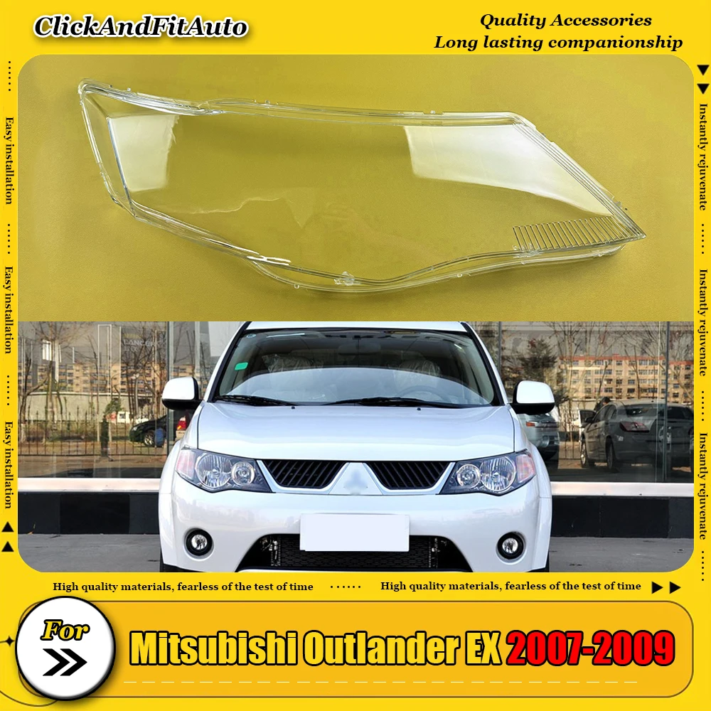 For Mitsubishi Outlander EX 2007 2008 2009 Front Headlight Cover Headlamp Lamp Shell Transparent Lampshade Lens Plexiglass
For Mitsubishi Outlander EX 2007 2008 2009 Front Headlight Cover Headlamp Lamp Shell Transparent Lampshade Lens Plexiglass