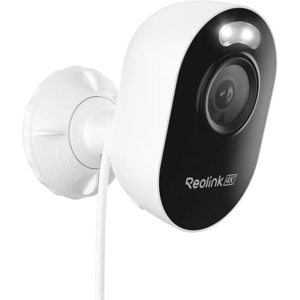4K Outdoor Wi-Fi Security Camera with AI Detection, Night Vision, 24/7 Recording, No Subscription Fees, Weatherproof