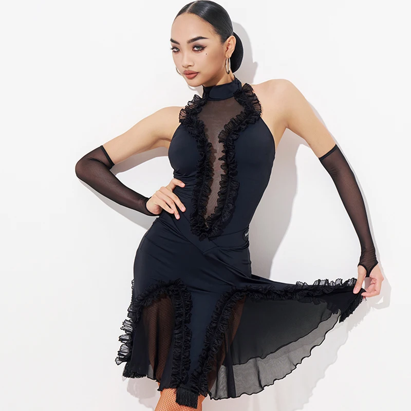 2025 High-End Latin Dance Competition Clothing For Women Sexy Backless Tops Split Skirts Performance Suit Adult Latin Dance Wear
2025 High-End Latin Dance Competition Clothing For Women Sexy Backless Tops Split Skirts Performance Suit Adult Latin Dance Wear