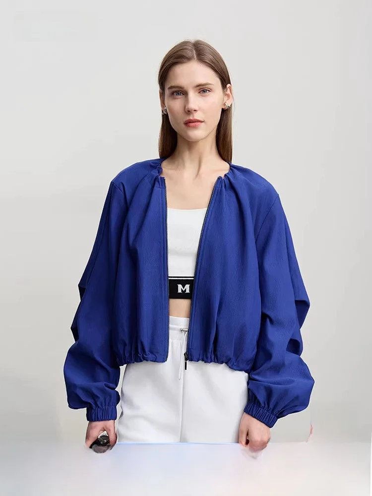 i Spring New Sle Women's Loose Fit ort Jaet round Ne Metal Zipper Padded Coat Breathable Comfortable Ladies Top
i Spring New Sle Women's Loose Fit ort Jaet round Ne Metal Zipper Padded Coat Breathable Comfortable Ladies Top