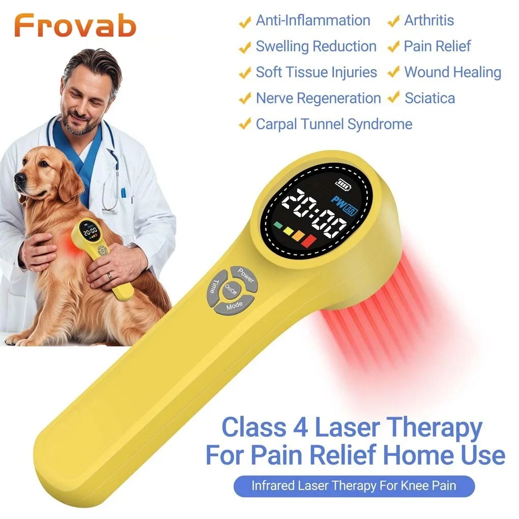 Портативный аппарат для холодной лазерной терапии Frovab 660нм 810нм 980нм для домашнего использования: эффективное облегчение боли в спине, травм коленей, дисплазии тазобедренных суставов у животных
Портативный аппарат для холодной лазерной терапии Frovab 660нм 810нм 980нм для домашнего использования: эффективное облегчение боли в спине, травм коленей, дисплазии тазобедренных суставов у животных