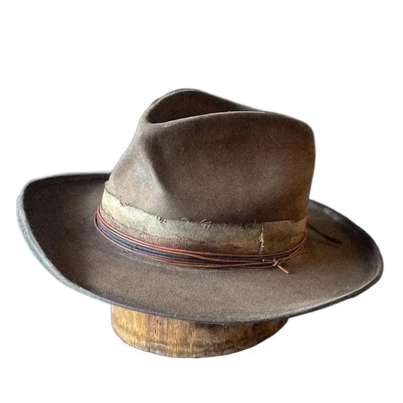 Autumn Winter European and American Style Pure Wool Fedora Jazz Hat Unisex Wide Brim Retro Vintage Felt Denim Cowboy Caps
Autumn Winter European and American Style Pure Wool Fedora Jazz Hat Unisex Wide Brim Retro Vintage Felt Denim Cowboy Caps