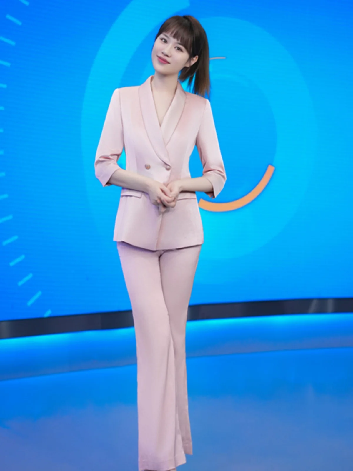 Pink Seven-Quarter Sve Busin Suit Profional Ensemble Pants Autumn Broaast Host Teacher Speech Cetition Workwear
Pink Seven-Quarter Sve Busin Suit Profional Ensemble Pants Autumn Broaast Host Teacher Speech Cetition Workwear