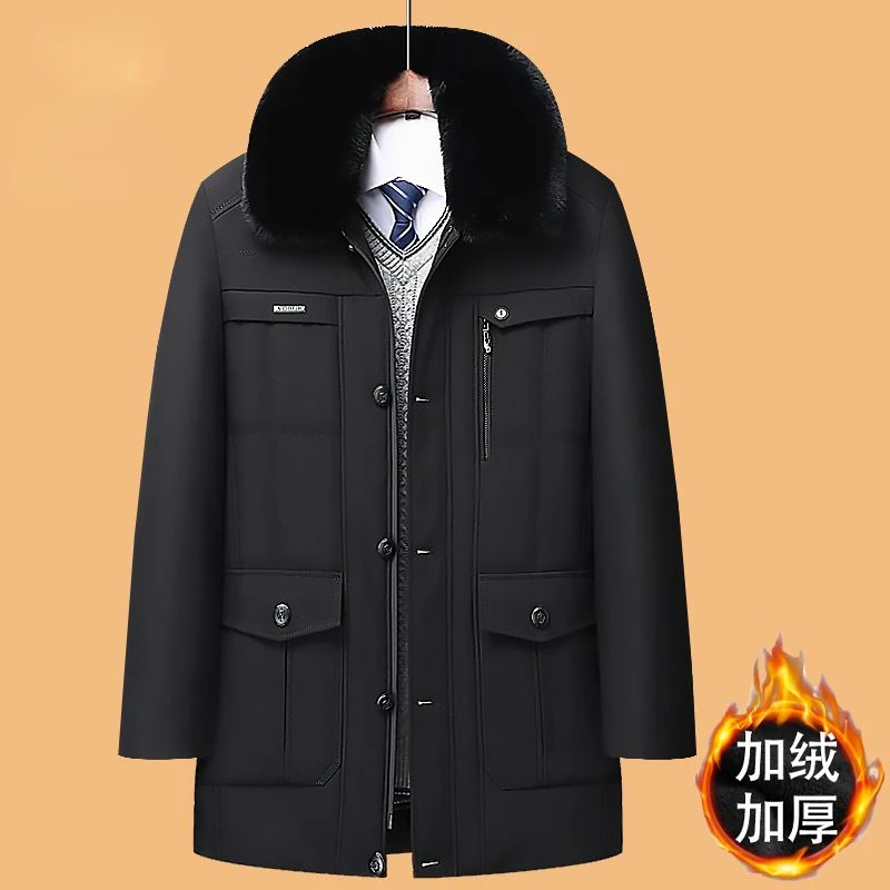 Winter Woolen Coat Windbreaker Jackets for Men Mid Length Plus Fleece Thick Keep Warm Windproof Cold Resistance Lapel Simple
Winter Woolen Coat Windbreaker Jackets for Men Mid Length Plus Fleece Thick Keep Warm Windproof Cold Resistance Lapel Simple