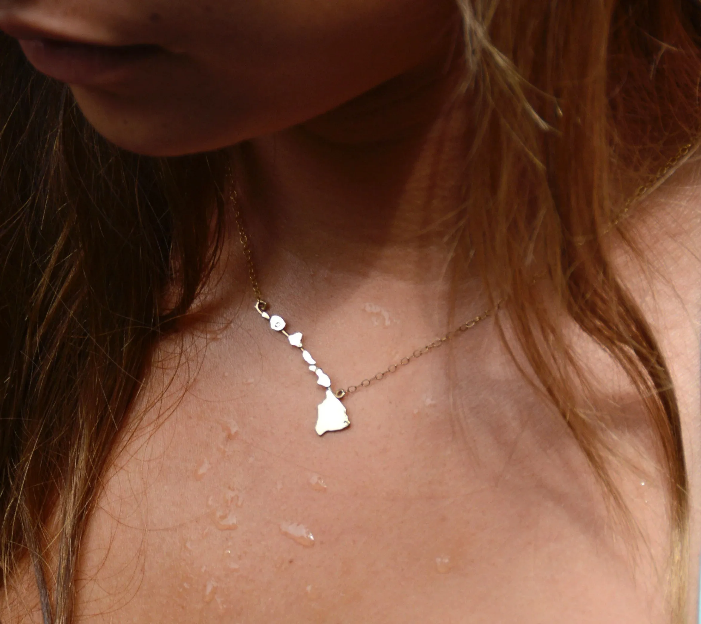 Hawaiian Islands Dainty Necklace State of Hawaii Map Pendant 18K Gold Plated Stainless Steel Travel Jewelry Gift for Her
Hawaiian Islands Dainty Necklace State of Hawaii Map Pendant 18K Gold Plated Stainless Steel Travel Jewelry Gift for Her