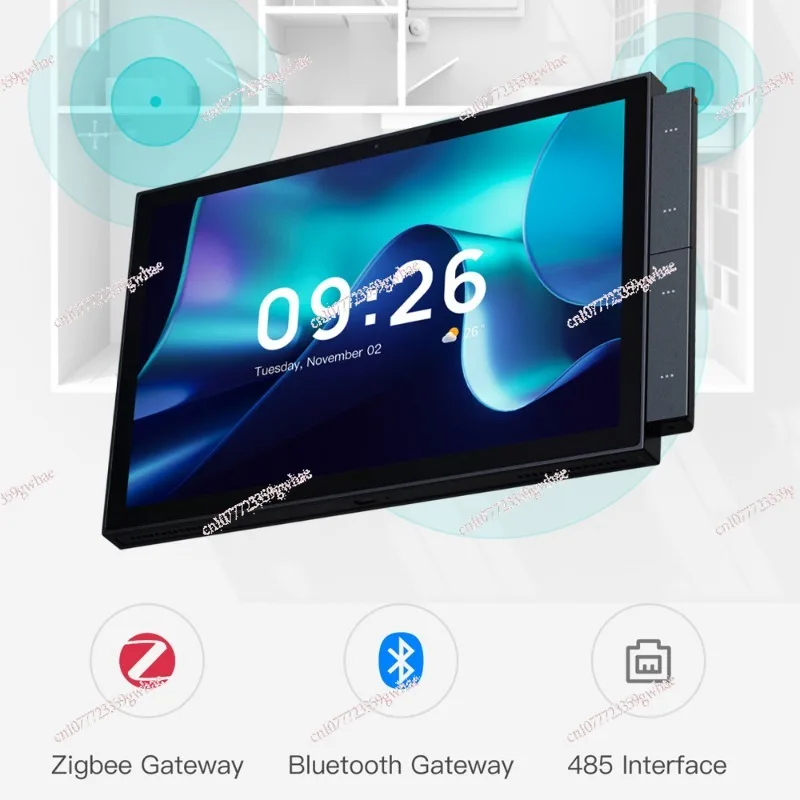 The smart central control screen has two zigbee gateway 10-inch panels and supports Wi-Fi mesh.
The smart central control screen has two zigbee gateway 10-inch panels and supports Wi-Fi mesh.
