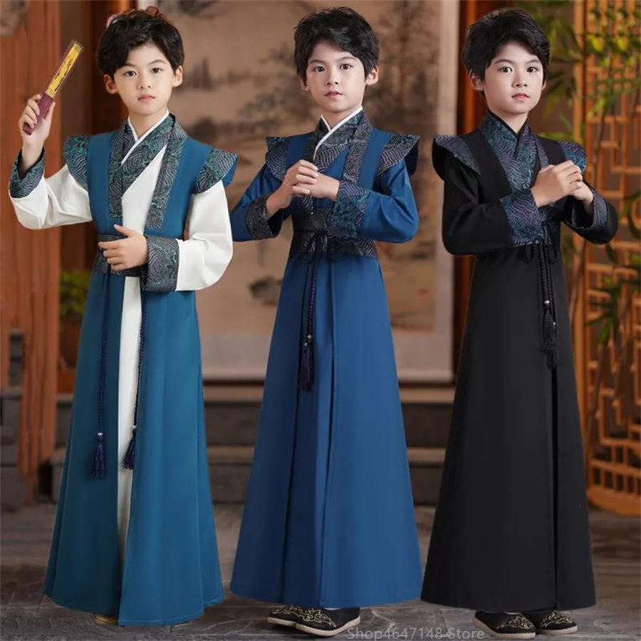 Boy Set Traditional Chinese Costume Cosplay Children Ancient Stage Outfit Girl Suit Kids Clothes Vestido ChinoBaby Hanfu Dress
Boy Set Traditional Chinese Costume Cosplay Children Ancient Stage Outfit Girl Suit Kids Clothes Vestido ChinoBaby Hanfu Dress