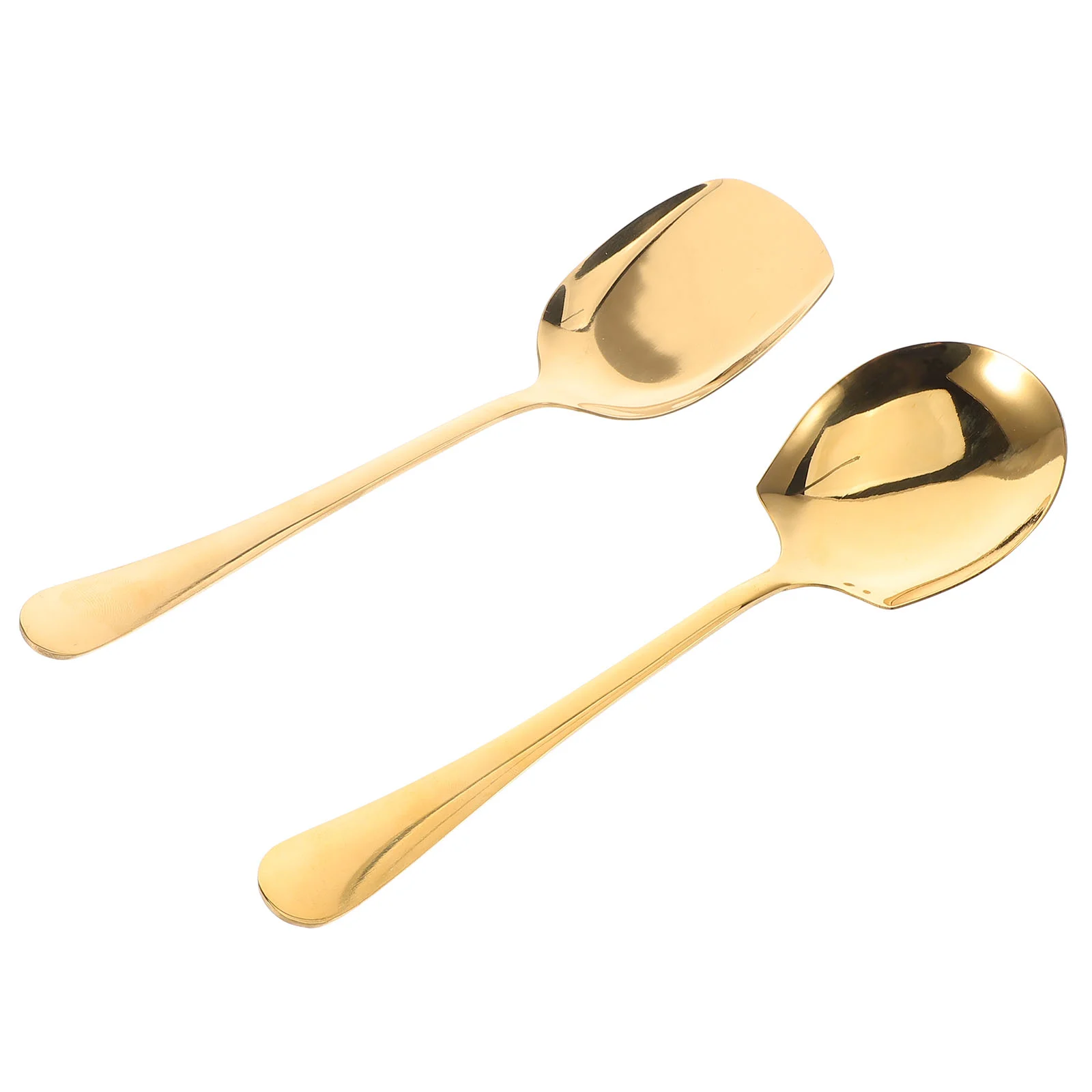 2Pcs Golden Male Spoon Set Stainless Steel Large Size Serving Spoons Ergonomic Practical Kitchen Buffet Restaurant Reusable Food
2Pcs Golden Male Spoon Set Stainless Steel Large Size Serving Spoons Ergonomic Practical Kitchen Buffet Restaurant Reusable Food